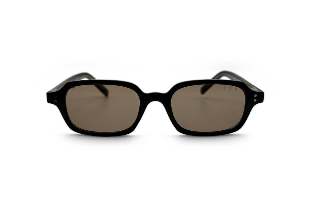 OBE 001 Black sunglasses, front view