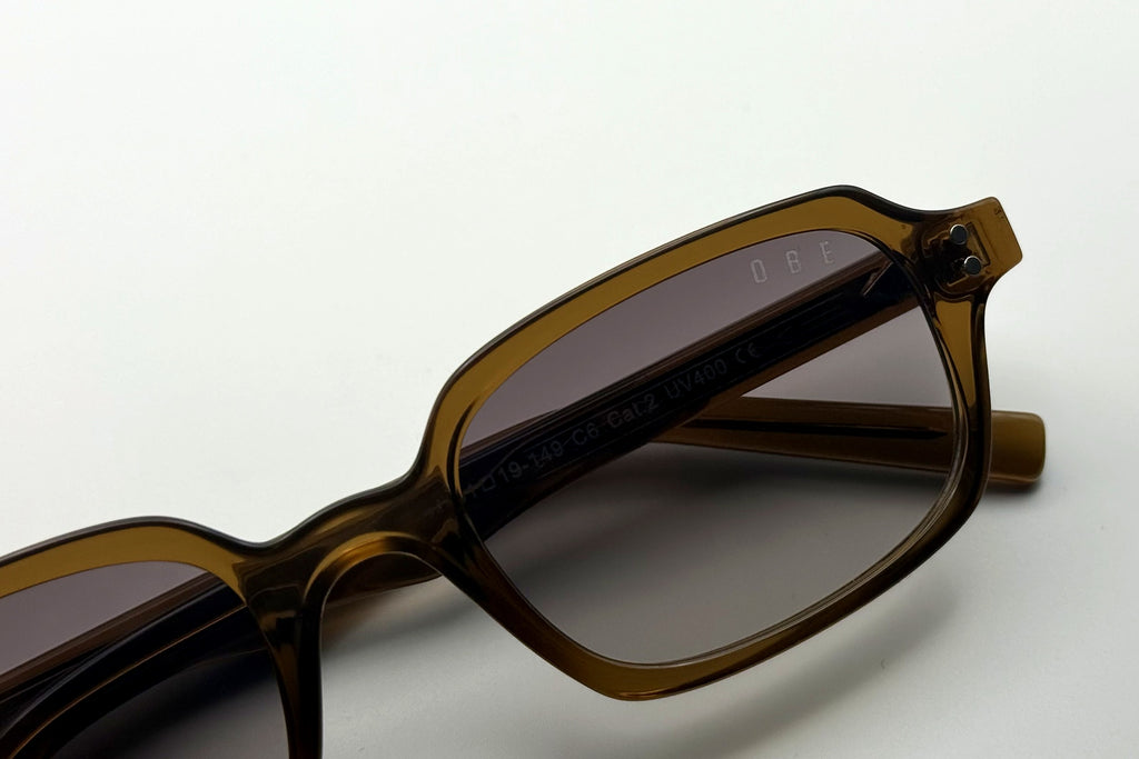 OBE 001 Bronze sunglasses, lens detail