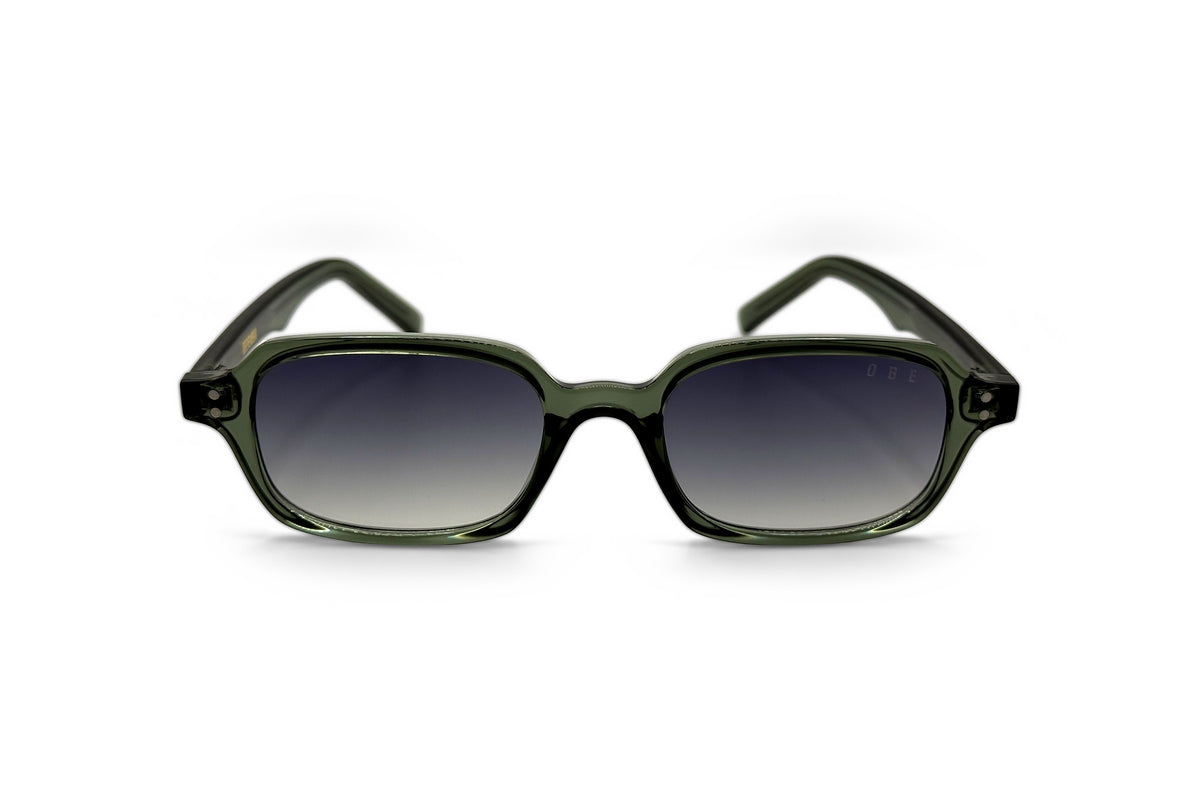 OBE 001 Olive sunglasses, front view
