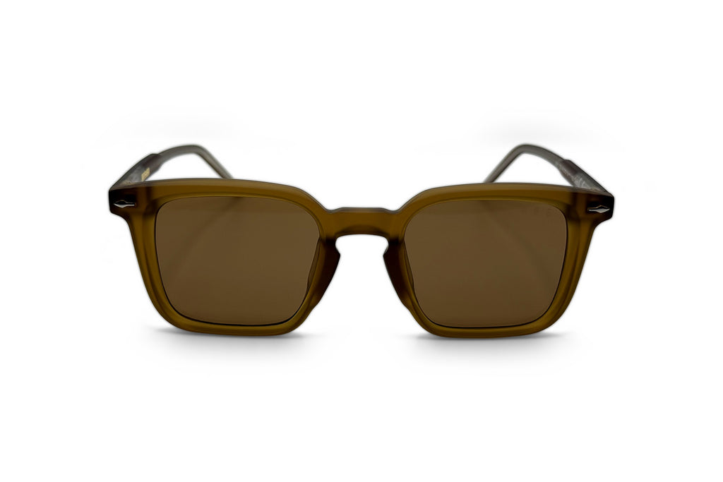 OBE 002 Aged Bronze sunglasses, front view