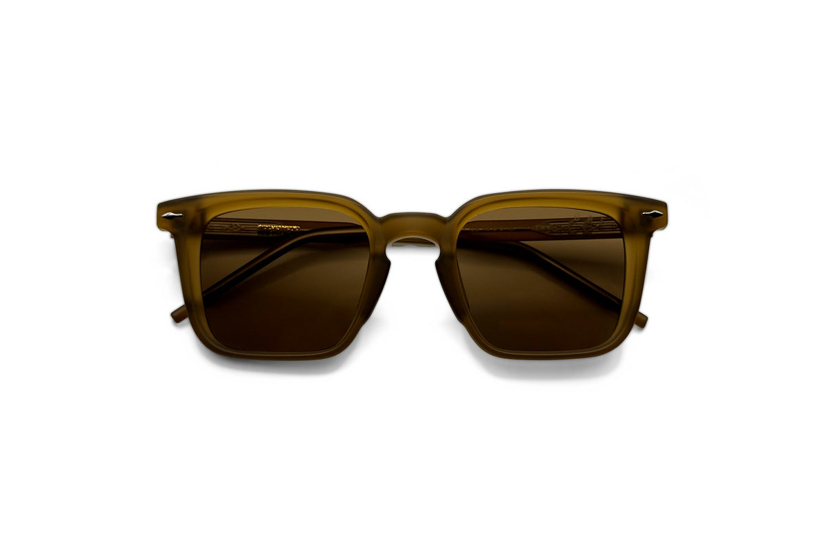 OBE 002 Aged Bronze sunglasses, folded