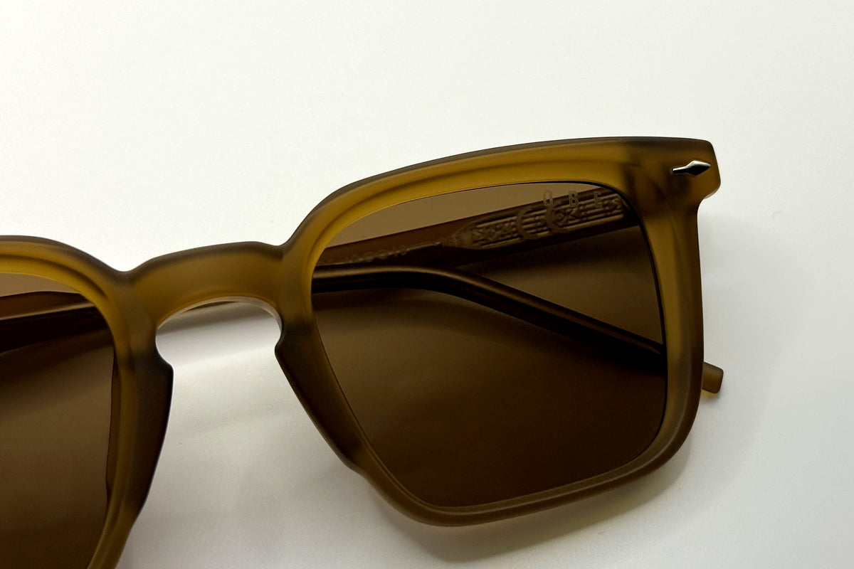 OBE 002 Aged Bronze sunglasses, lens detail