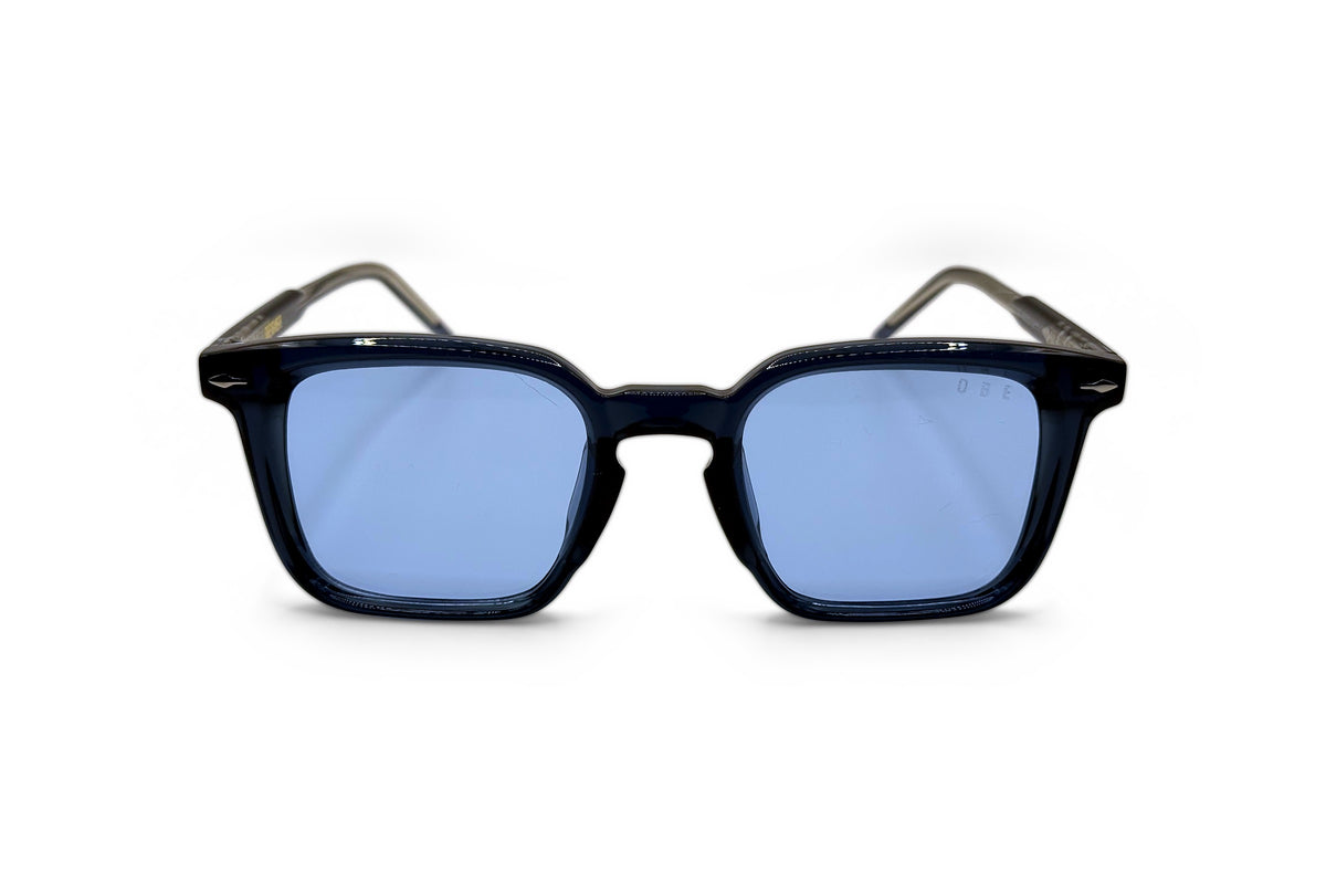 OBE 002 Ice Blue sunglasses, front view