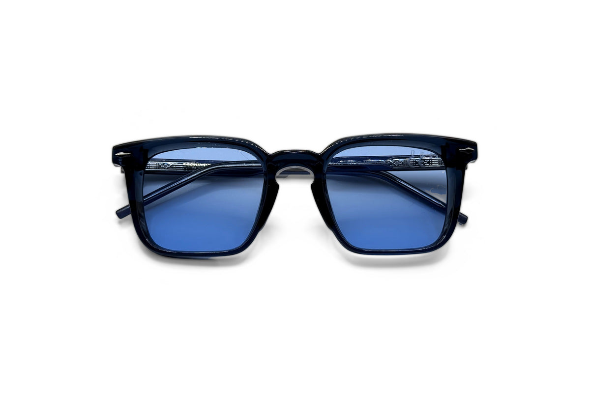OBE 002 Ice Blue sunglasses, folded