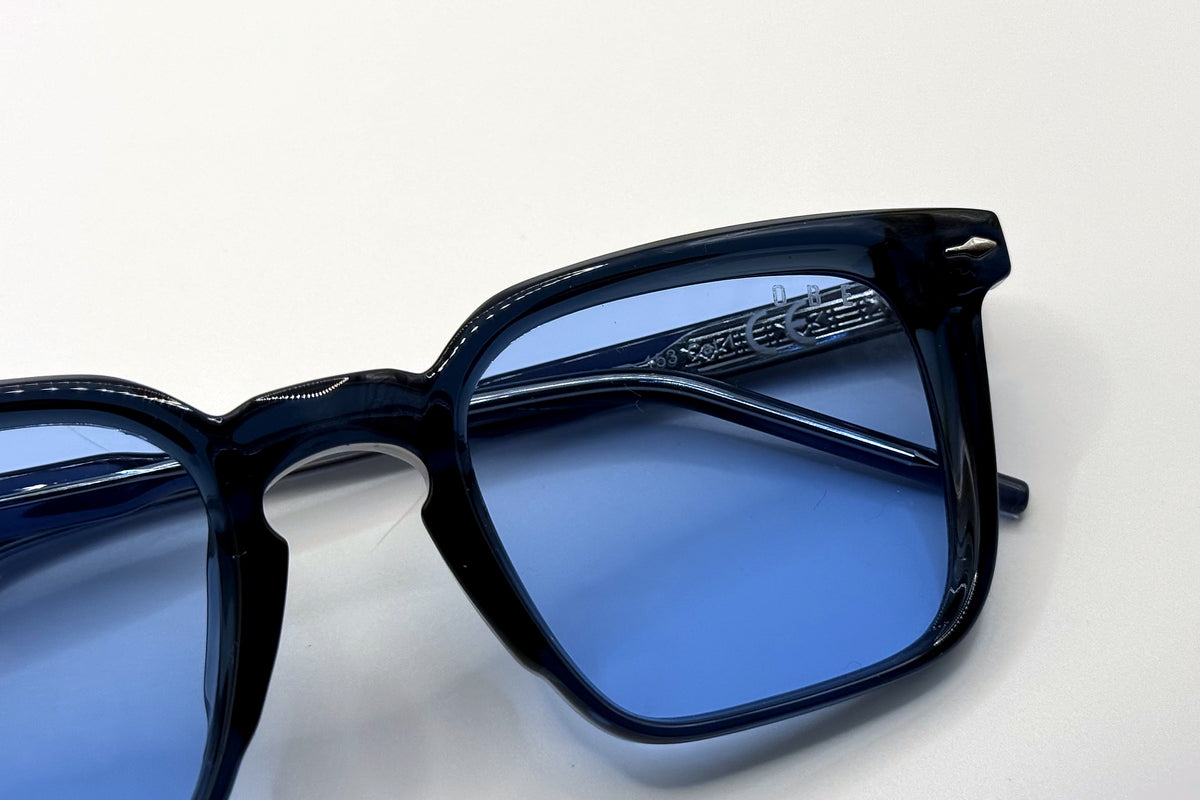 OBE 002 Ice Blue sunglasses, lens detail